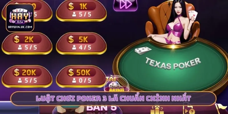 Bí Kíp Chơi Poker 3 Lá Luôn Thắng - HAYWIN Chia Sẻ 3 Mẹo 3 Luật chơi Poker 3 lá chuẩn chỉnh nhất